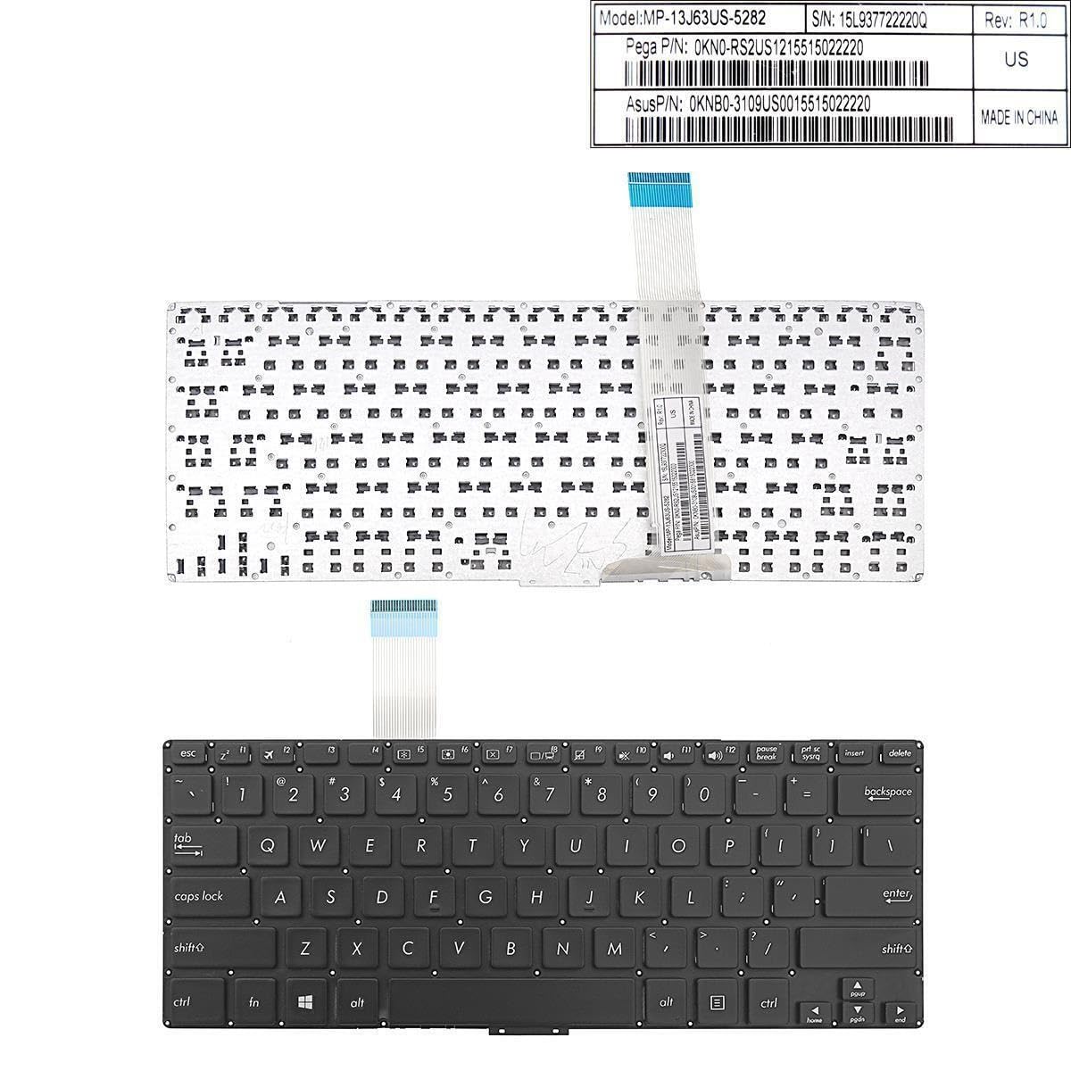 WISTAR Laptop Keyboard Compatible for ASUS VivoBook S300 S300C S300SC S300CA S300K S300KI Series